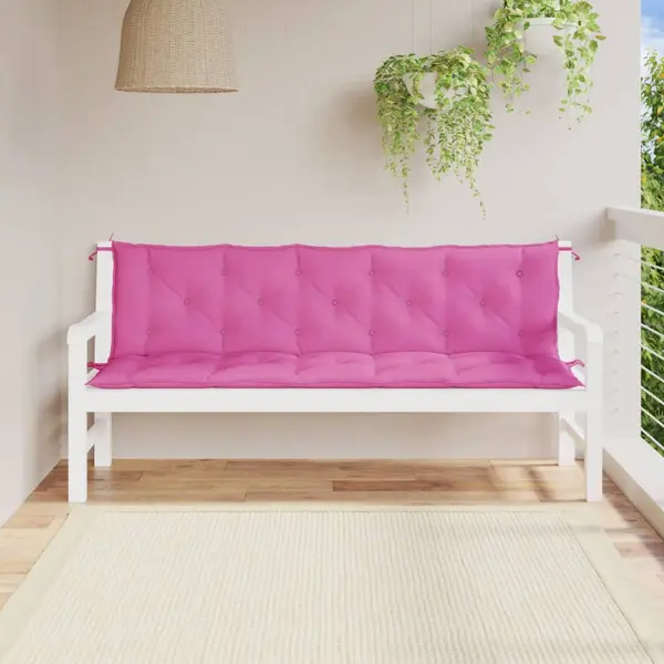 Gossi perne banca de gradina, 2 buc., roz, tesatura oxford