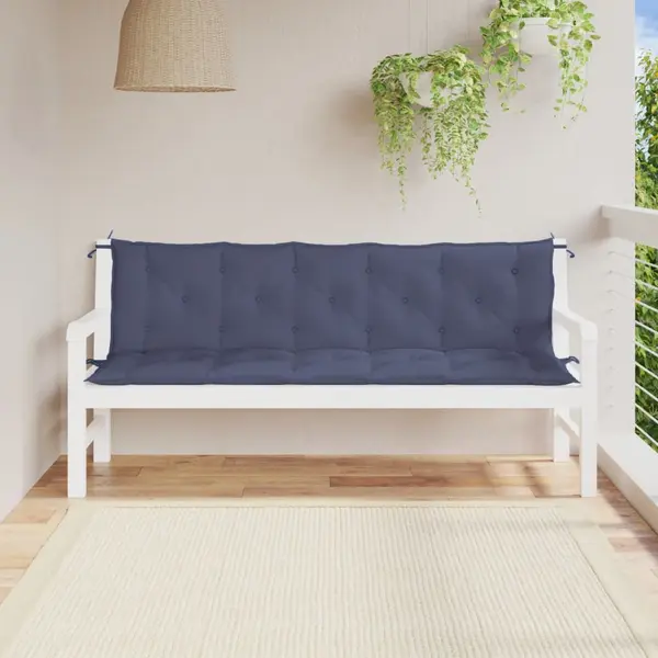 Gossi perne banca de gradina 2buc. bleumarin 180x50x7cm textil oxford