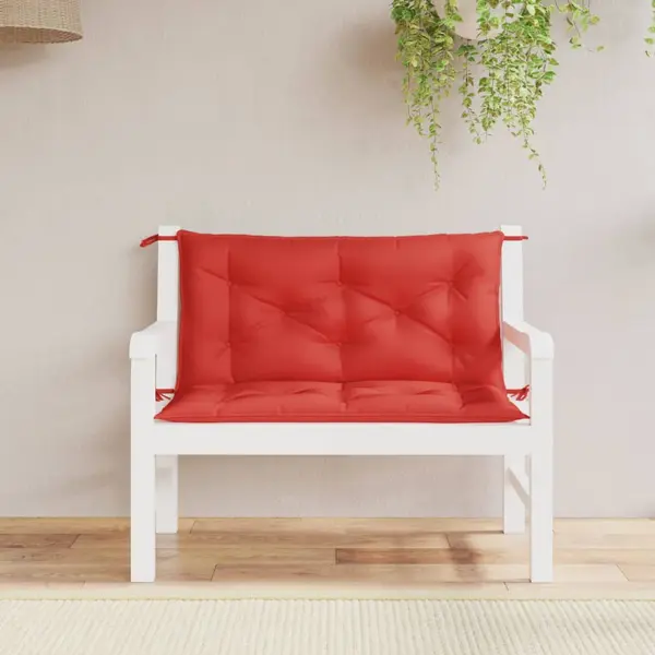 Gossi perne banca de gradina 2buc., rosu, 100x50x7cm, tesatura oxford