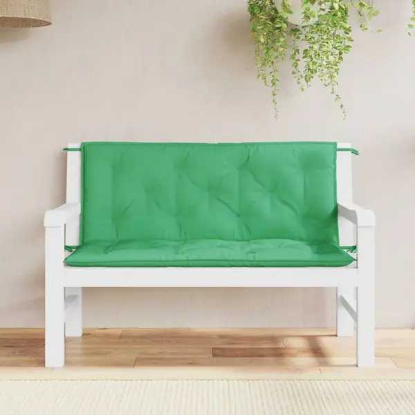 Gossi perne banca de gradina 2buc., verde,120x50x7cm, tesatura oxford