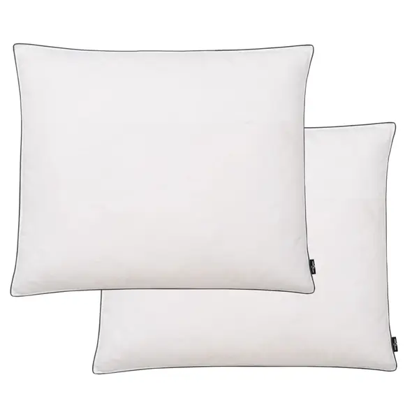Gossi perne cu umplutura din puf/pene, 2 buc., alb, 70 x 60 cm
