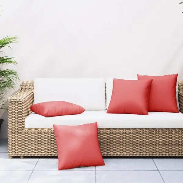 Gossi perne de canapea, 4 buc., rosu, 50x50 cm, textil