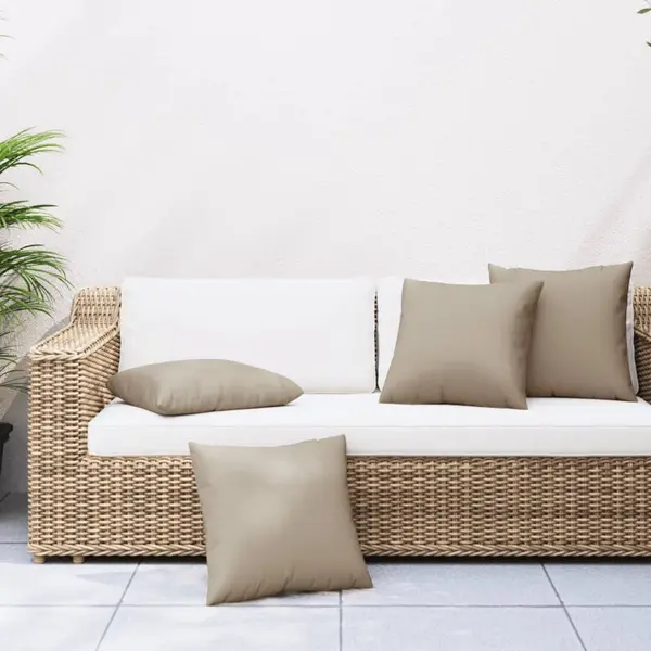 Gossi perne de canapea, 4 buc., taupe, 40x40 cm, textil