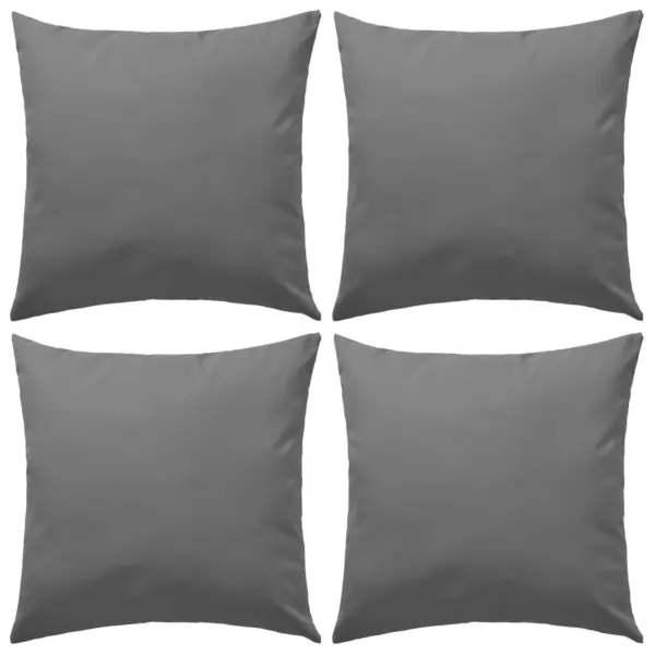 Gossi perne de exterior, 4 buc., gri, 45 x 45 cm