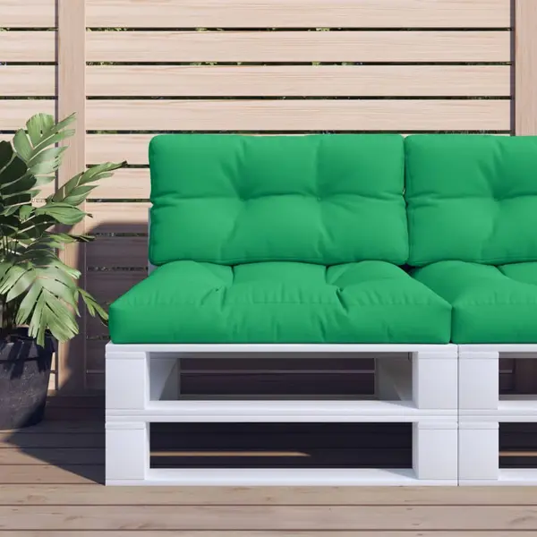 Gossi perne de paleti, 2 buc, verde, material textil