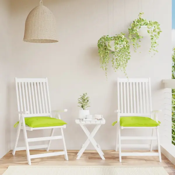 Gossi perne de scaun 2 buc. verde deschis 50x50x7 cm textil oxford