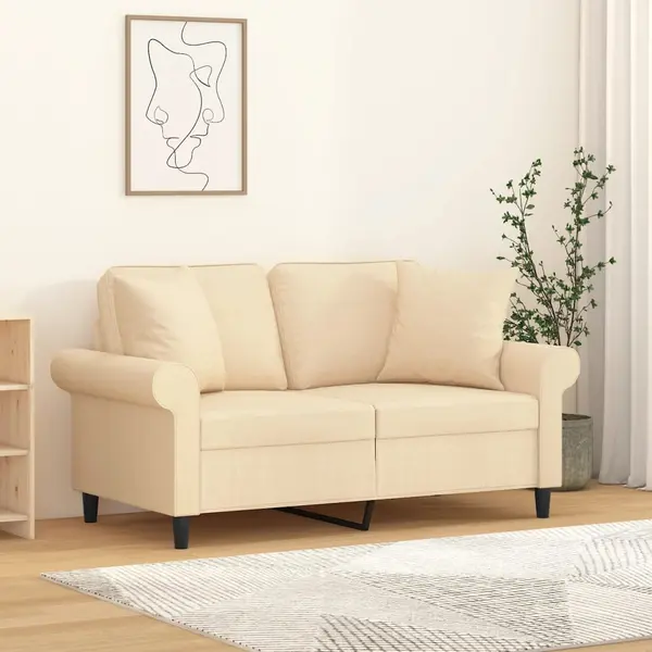 Gossi perne decorative 2 buc. crem 40x40 cm, material textil