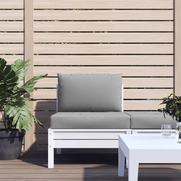 Gossi perne pentru canapea din paleti, 2 buc., gri, material textil