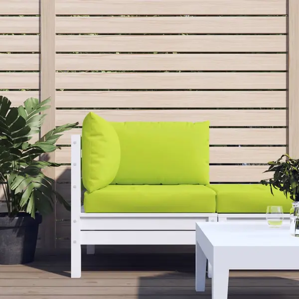 Gossi perne pentru canapea din paleti, 3 buc., verde aprins, textil