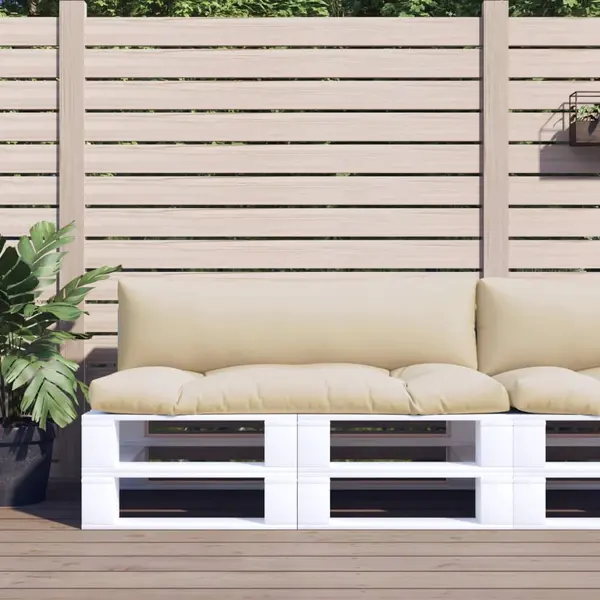 Gossi perne pentru paleti, 2 buc., bej, material textil