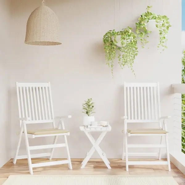 Gossi perne scaune de gradina 2 buc. bej 50x50x3 cm tesatura oxford