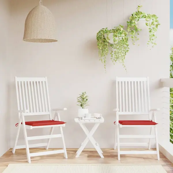 Gossi perne scaune de gradina 2 buc. rosu 50x50x3 cm tesatura oxford
