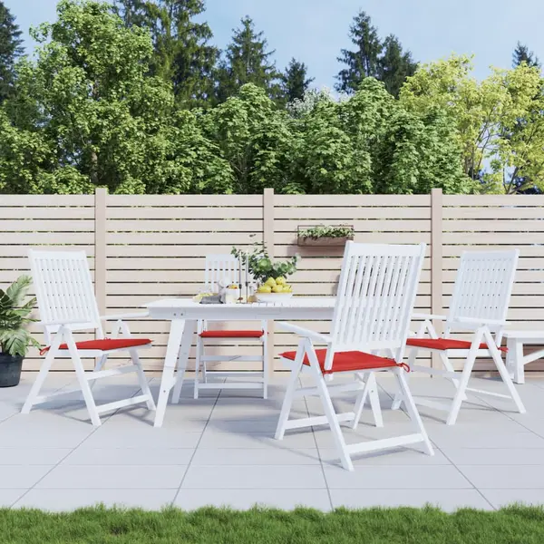 Gossi perne scaune de gradina 4 buc. rosu 50x50x3 cm tesatura oxford