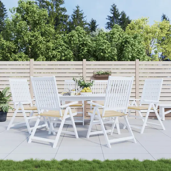 Gossi perne scaune de gradina 6 buc bej 50x50x3 cm tesatura oxford