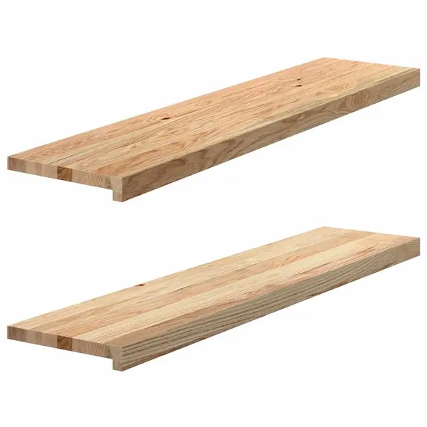 Gossi pervaz 2 buc lemn masiv de stejar netratat 110x25x2 cm