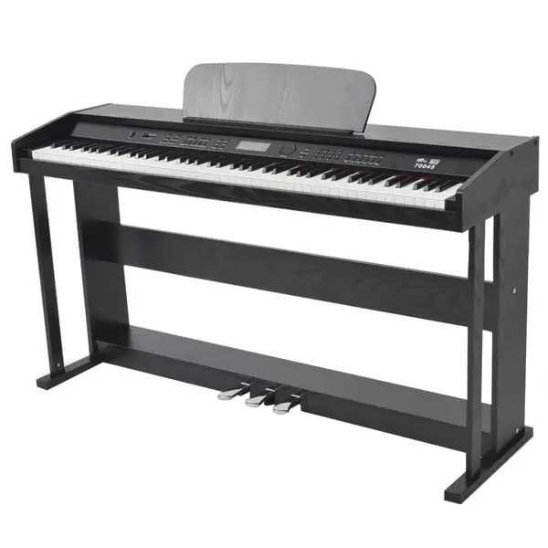 Gossi pian digital cu 88 de clape, cu pedale, placa melamina, negru