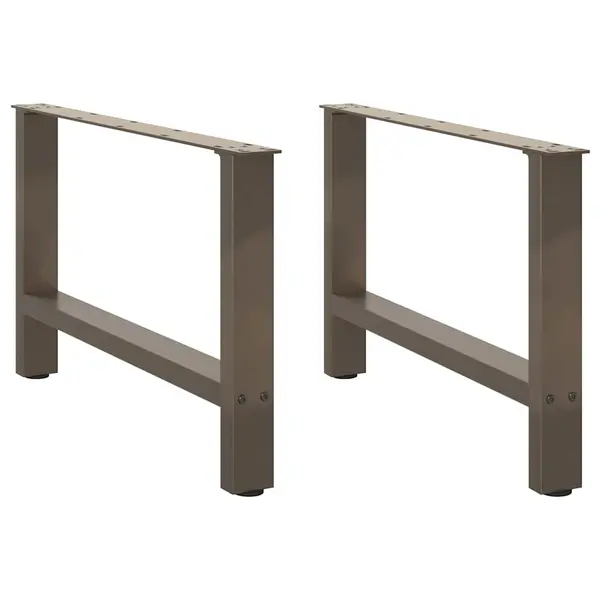 Gossi picioare masuta de cafea otel natural 2 buc 70x(42-43) cm otel