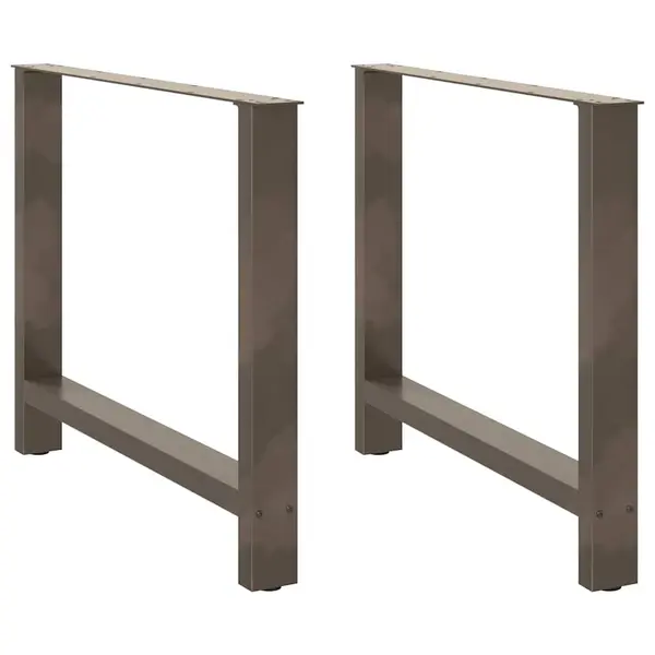 Gossi picioare masuta de cafea otel natural 2 buc 90x(72-73) cm otel