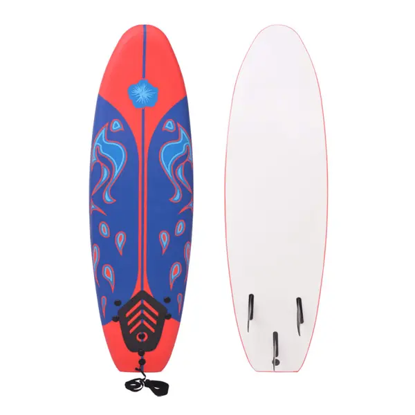 Gossi placa de surf, albastru si rosu, 170 cm