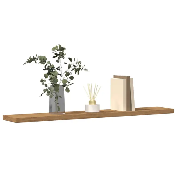 Gossi placi biblioteca, 4 buc., stejar artizanal, 60x10x1,5 cm, lemn