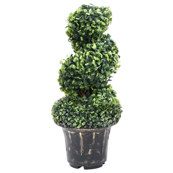 Gossi planta artificiala de cimisir cu ghiveci, verde, 59 cm, spirala