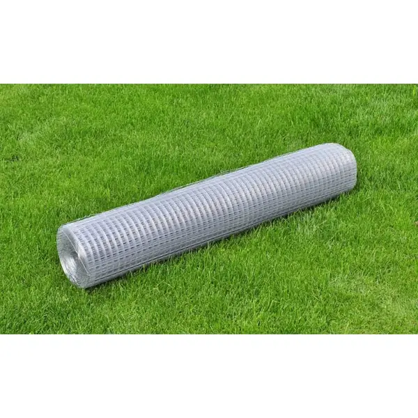 Gossi plasa de sarma gaini, argintiu, 10 x 1 m, otel galvanizat
