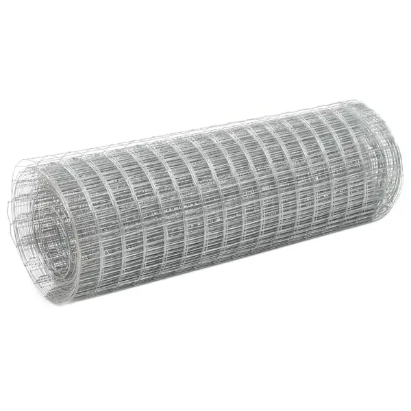 Gossi plasa de sarma gaini, argintiu, 25 x 0,5 m, otel galvanizat