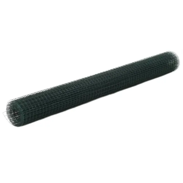 Gossi plasa de sarma gaini, verde, 10 x 1,5 m, otel cu invelis pvc
