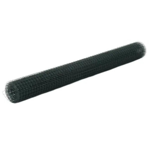 Gossi plasa de sarma gaini, verde, 10 x 1,5 m, otel cu invelis pvc