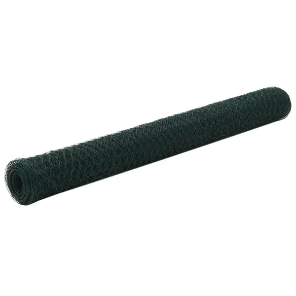Gossi plasa de sarma gaini, verde, 25 x 1,2 m, otel cu invelis pvc
