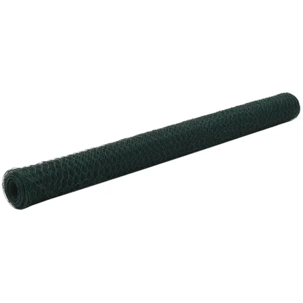 Gossi plasa de sarma gaini, verde, 25 x 1,5 m, otel cu invelis pvc