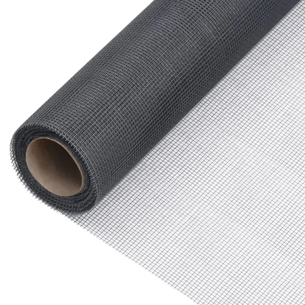 Gossi plasa de sarma, gri, 100x1000 cm, fibra de sticla