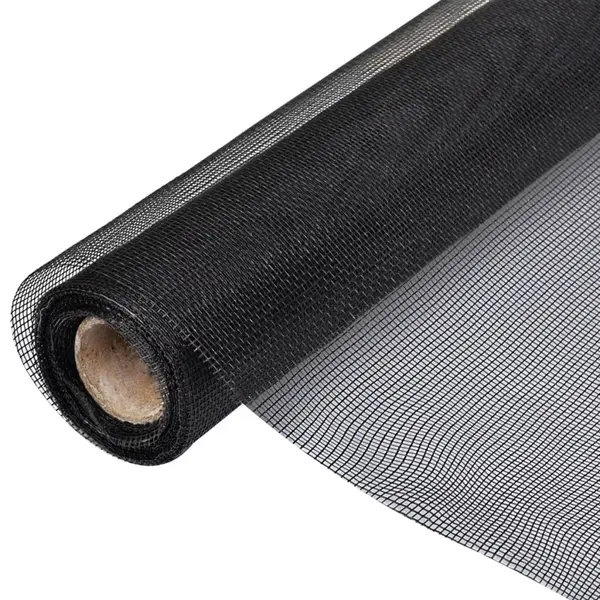 Gossi plasa de sarma, negru, 100 x 500 cm, fibra de sticla