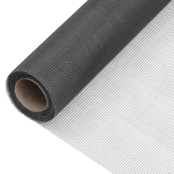 Gossi plasa de sarma, negru, 60x1000 cm, fibra de sticla