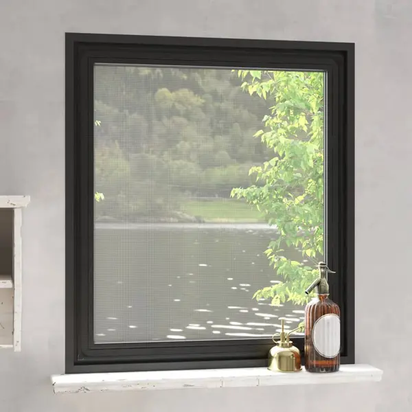 Gossi plasa insecte magnetica pentru ferestre, antracit, 120x140 cm