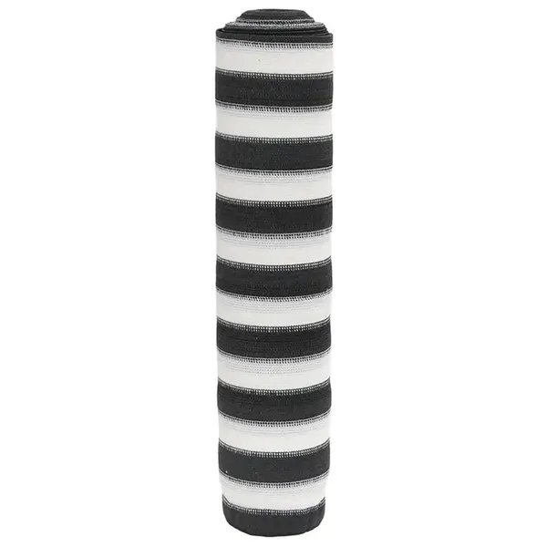 Gossi plasa protectie intimitate antracit/alb 1,5x25 m hdpe 195 g/m2