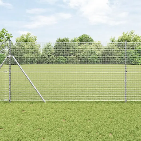 Gossi plasa sudata cu 13 stalpi 1.2x50 m otel galvanizat