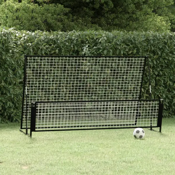 Gossi poarta de fotbal de ricoseu 2-in-1, 202x104x120 cm, otel