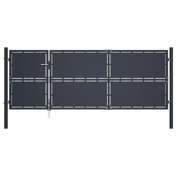 Gossi poarta de gradina, antracit, 350 x 125 cm, otel
