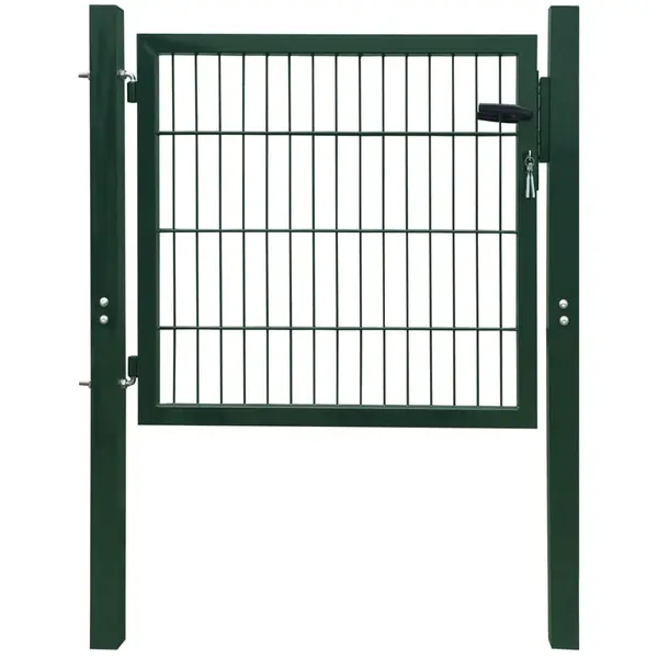 Gossi poarta pentru gard 2d (simpla), verde, 106x130 cm