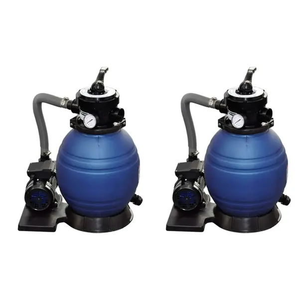 Gossi pompe filtru cu nisip, 2 buc., 400 w, 11000 l/h