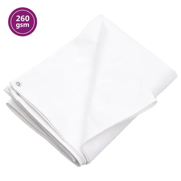Gossi prelata 260 g/m2, alb, 4x6 m, hdpe
