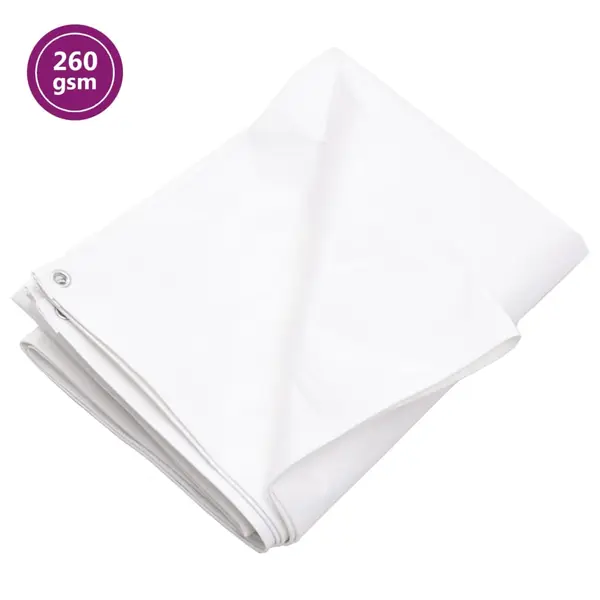 Gossi prelata 260 g/m2, alb, 6x8 m, hdpe