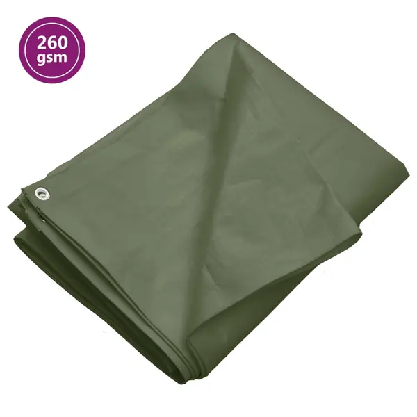 Gossi prelata 260 g/m2, verde, 6x6 m, hdpe