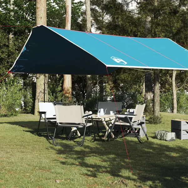 Gossi prelata de camping, albastru, 420x440 cm, impermeabila