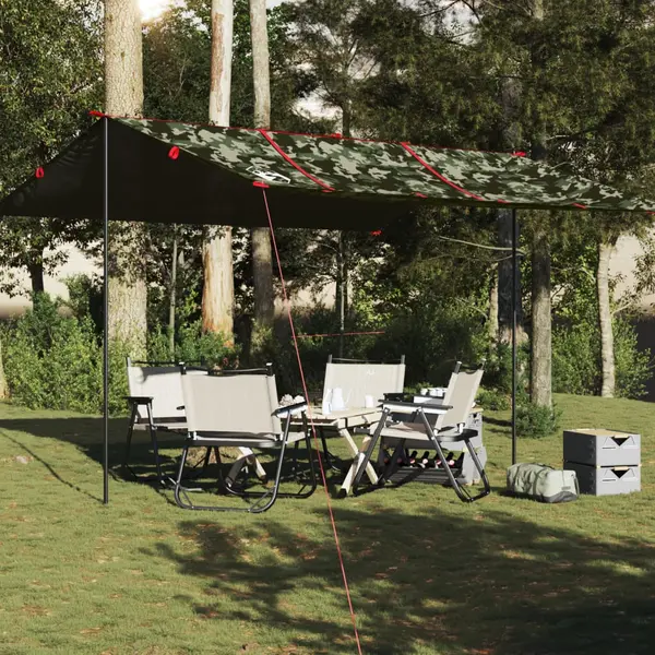 Gossi prelata de camping, camuflaj, 451x420 cm, impermeabila