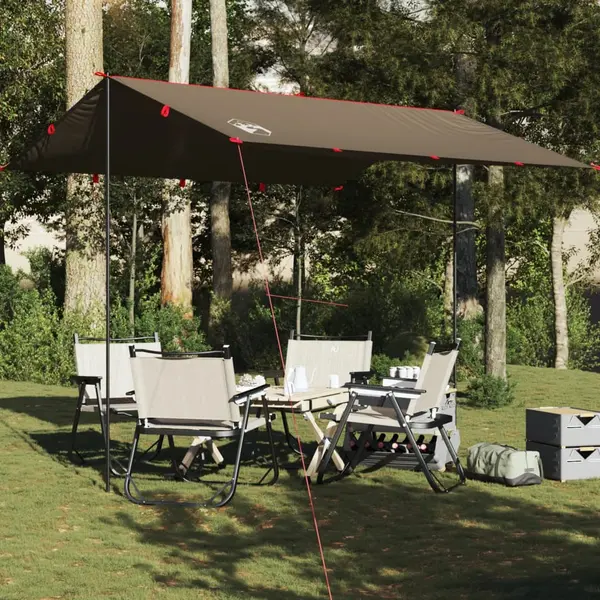 Gossi prelata de camping, maro, 306x306 cm, impermeabila