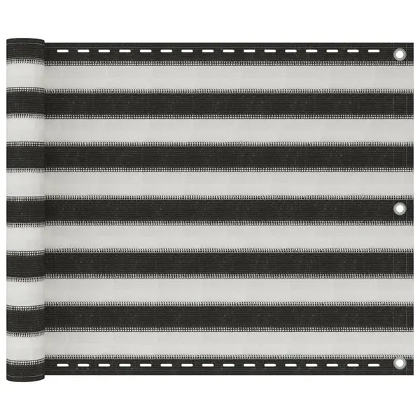Gossi prelata pentru balcon din hdpe, 75 x 400 cm, antracit si alb