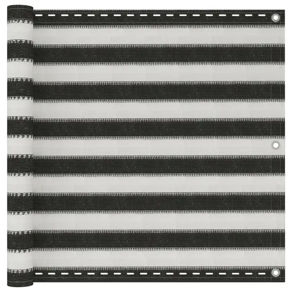 Gossi prelata pentru balcon din hdpe, 90 x 600 cm, antracit si alb