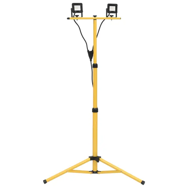Gossi proiector cu led si trepied, 2x10 w, alb cald
